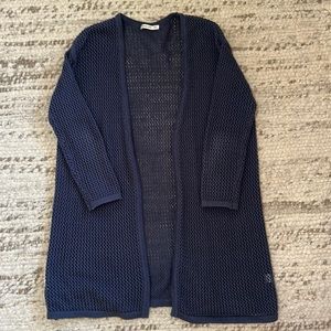 Marine Layer Crochet Long Caridgan